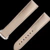Beige vegan strap with foldover clasp^OMEGA Sale