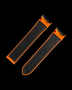 Black rubber strap with foldover clasp for the Seamaster Planet Ocean 600M^OMEGA Online
