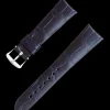 Blue alligator leather strap with pin buckle^OMEGA Clearance