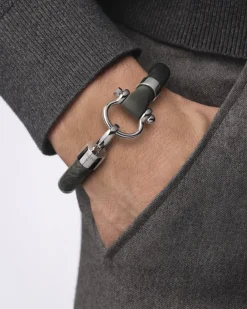 Bracelet, alligator leather, stainless steel^OMEGA Sale