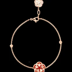Bracelet, 18k red gold, carnelian, mother‑of‑pearl^OMEGA Hot