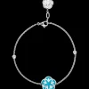 Bracelet, 18k white gold, mother‑of‑pearl, turquoise^OMEGA Best