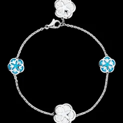 Bracelet, 18k white gold, mother‑of‑pearl, turquoise^OMEGA Discount