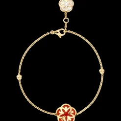 Bracelet, 18k yellow gold, carnelian, mother‑of‑pearl^OMEGA Fashion