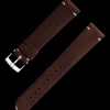 Brown leather strap with pin buckle^OMEGA Fashion