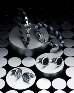 Cufflinks, stainless steel^OMEGA New