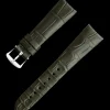 Dark green alligator leather strap with pin buckle^OMEGA Clearance