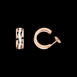 Earring, 18k red gold, ceramic^OMEGA Hot
