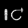 Earring, 18k white gold, diamonds^OMEGA Discount