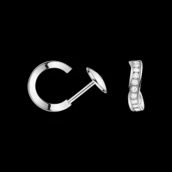 Earring, 18k white gold, diamonds^OMEGA Fashion