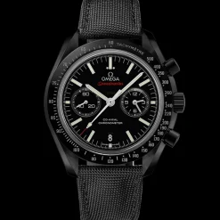 44.25 mm, black ceramic on coated nylon fabric strap with foldover clasp^OMEGA Fashion