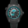 45.5 mm, black ceramic on rubber strap^OMEGA Discount