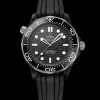 43.5 mm, black ceramic on rubber strap^OMEGA Clearance