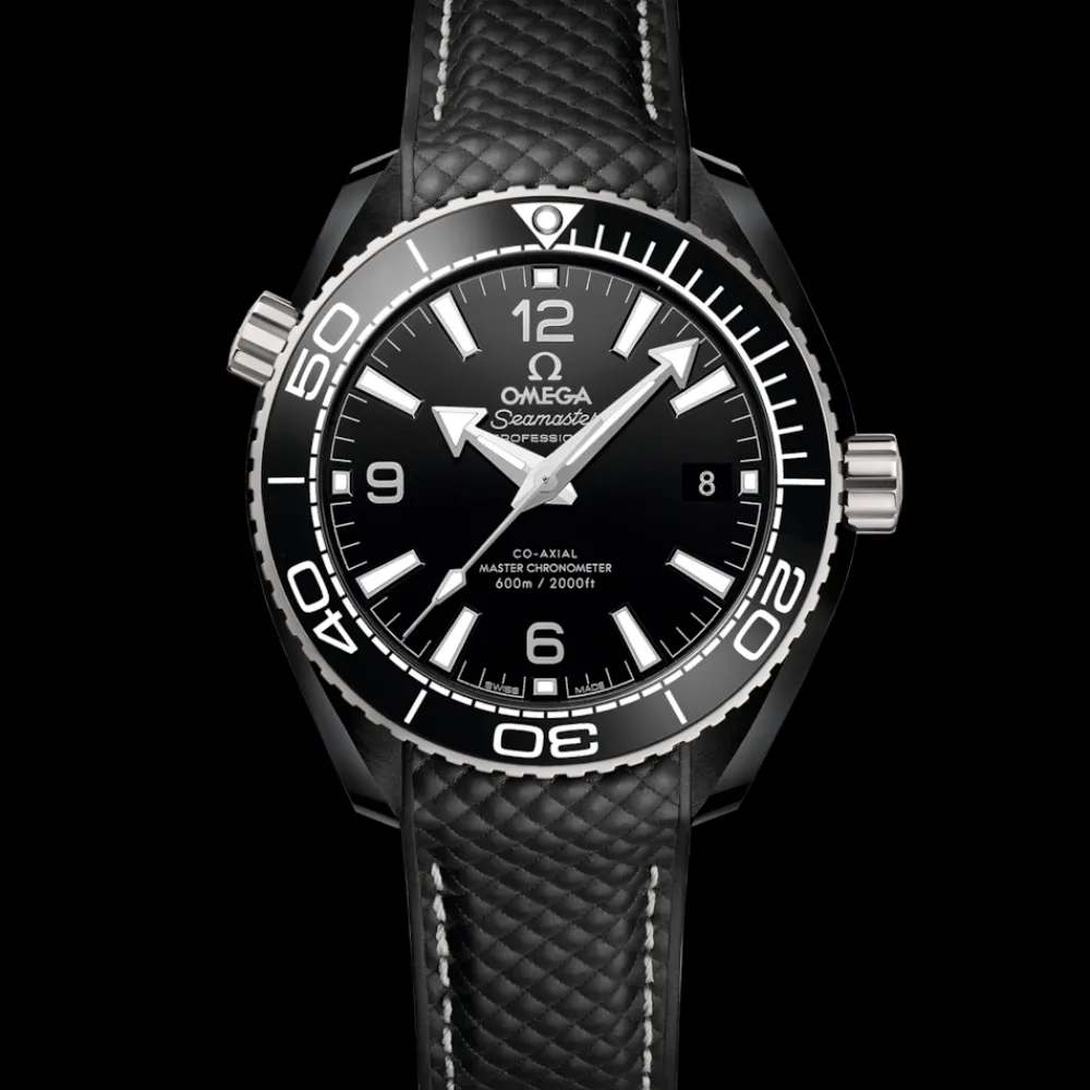 39.5 mm, black ceramic on rubber strap^OMEGA Best