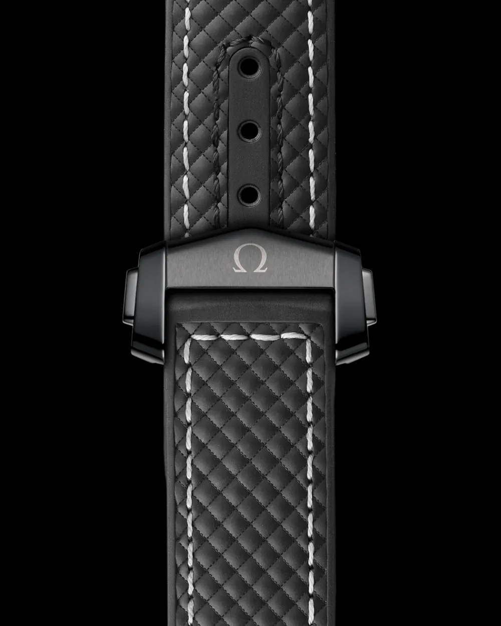 39.5 mm, black ceramic on rubber strap^OMEGA Best