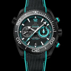 45.5 mm, black ceramic on rubber strap^OMEGA Outlet