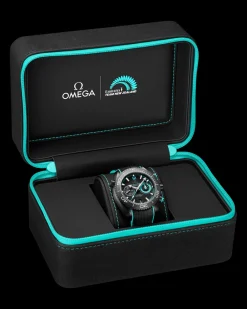 45.5 mm, black ceramic on rubber strap^OMEGA Outlet