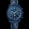 44.25 mm, blue ceramic on leather strap^OMEGA Sale