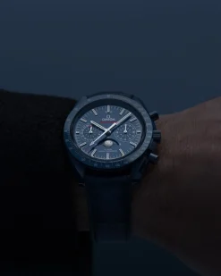 44.25 mm, blue ceramic on leather strap^OMEGA Sale