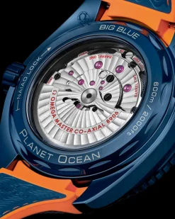 45.5 mm, blue ceramic on rubber strap^OMEGA Fashion