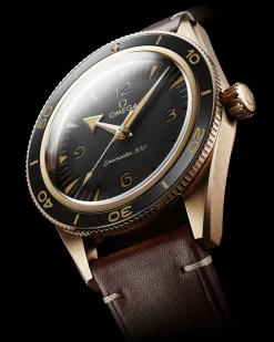 41 mm, Bronze gold on leather strap^OMEGA Sale