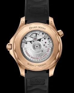 42 mm, Bronze gold on rubber strap^OMEGA New