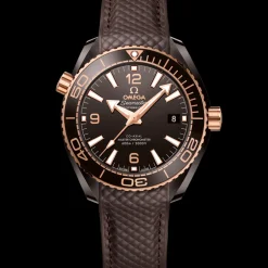 39.5 mm, brown ceramic on rubber strap^OMEGA Best
