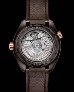 39.5 mm, brown ceramic on rubber strap^OMEGA Best