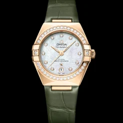 29 mm, Moonshine™ gold on alligator^OMEGA Discount