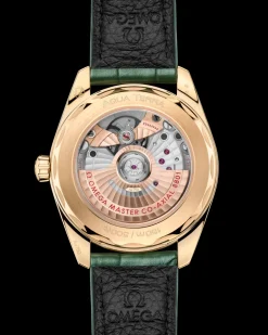 38 mm, Moonshine™ gold on leather^OMEGA Fashion