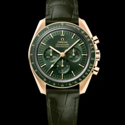 42 mm, Moonshine™ gold on leather strap^OMEGA New