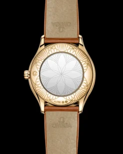 26 mm, Moonshine™ gold on leather strap^OMEGA Hot