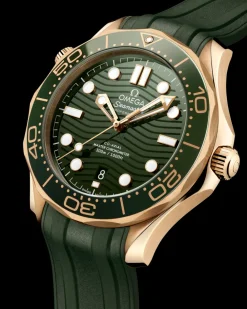 42 mm, Moonshine™ gold on rubber strap^OMEGA Outlet
