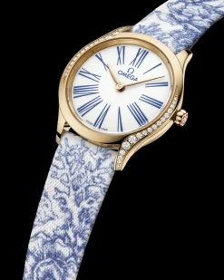 26 mm, Moonshine™ gold on toile de jouy^OMEGA Online