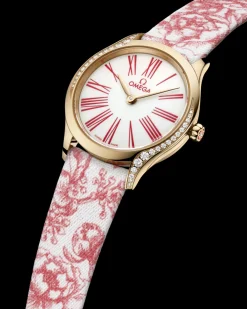 26 mm, Moonshine™ gold on toile de jouy^OMEGA Hot