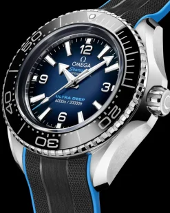 45.5 mm, O‑MEGASTEEL on rubber strap^OMEGA Discount