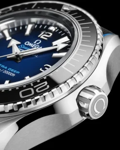 45.5 mm, O‑MEGASTEEL on rubber strap^OMEGA Discount