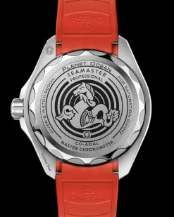 45.5 mm, O‑MEGASTEEL on rubber strap^OMEGA Hot