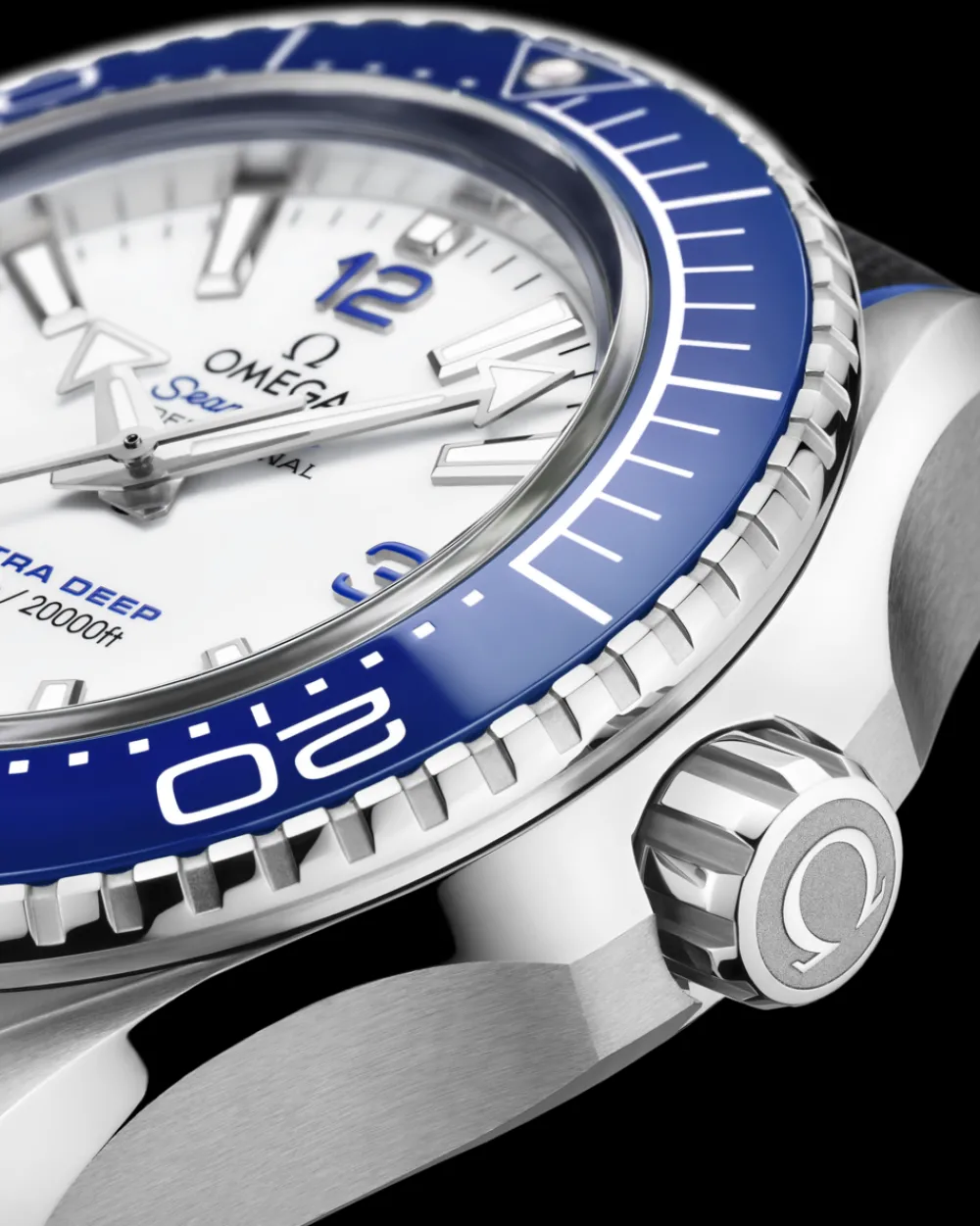 45.5 mm, O‑MEGASTEEL on rubber strap^OMEGA Best