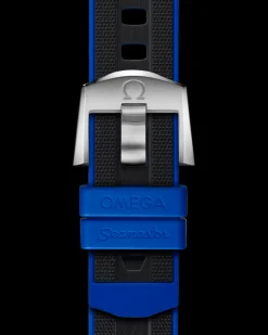 45.5 mm, O‑MEGASTEEL on rubber strap^OMEGA Best