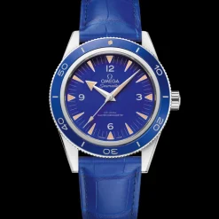 41 mm, platinum on leather strap^OMEGA Discount