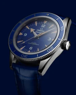 41 mm, platinum on leather strap^OMEGA Discount