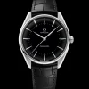 39.5 mm, platinum on leather strap^OMEGA Hot
