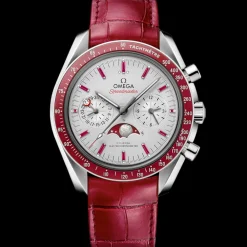 44.25 mm, platinum on leather strap^OMEGA Online