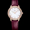 30 mm, Sedna™ gold on leather strap^OMEGA New