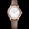30 mm, Sedna™ gold on leather strap^OMEGA Best