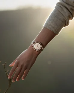 38 mm, Sedna™ gold on leather strap^OMEGA Discount