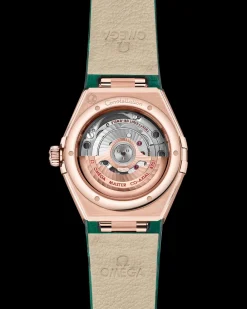 29 mm, Sedna™ gold on leather strap^OMEGA Best
