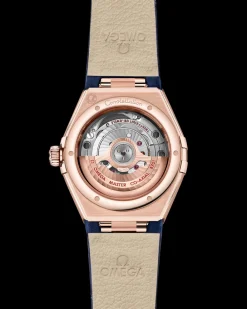29 mm, Sedna™ gold on leather strap^OMEGA Online