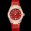 29 mm, Sedna™ gold on leather strap^OMEGA Best